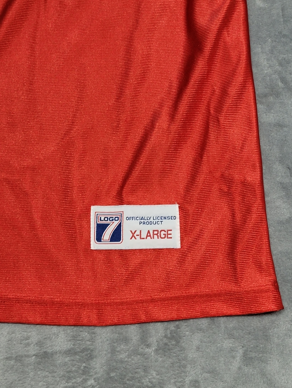 Vintage 90s NBA Chicago Bulls Logo 7 Red Basketball Practice Jersey Size X-Large - Picture 4 of 7